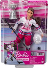 Mattel - Barbie You Can Be Anything Hockey Player Brunette Doll | from Assort цена и информация | Игрушки для девочек | pigu.lt