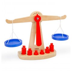 Žaislinės medinės svarstyklės Viga Toys kaina ir informacija | Lavinamieji žaislai | pigu.lt