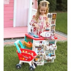 Žaislinė parduotuvė su vežimėliu ir priedais Woopie, 48 vnt. kaina ir informacija | Žaislai mergaitėms | pigu.lt