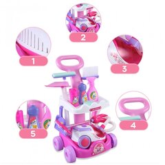 Тележка для уборки для детей Woopie, розовая цена и информация | Игрушки для девочек | pigu.lt