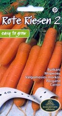 Morkos Rote Riesen 2 цена и информация | Семена овощей, ягод | pigu.lt