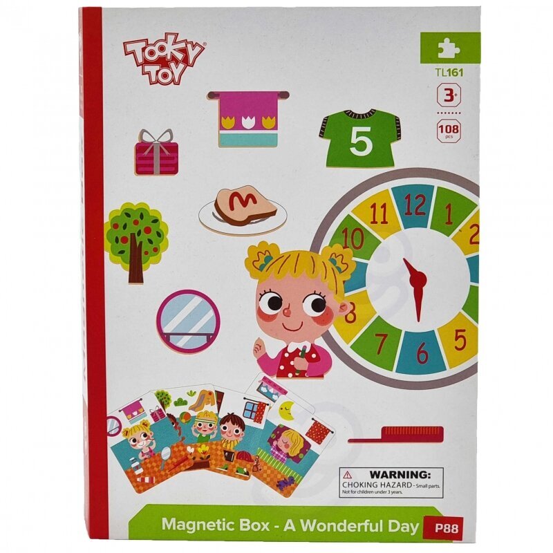 Magnetinė dėlionė Tooky Toy, 108 dalys kaina ir informacija | Žaislai kūdikiams | pigu.lt