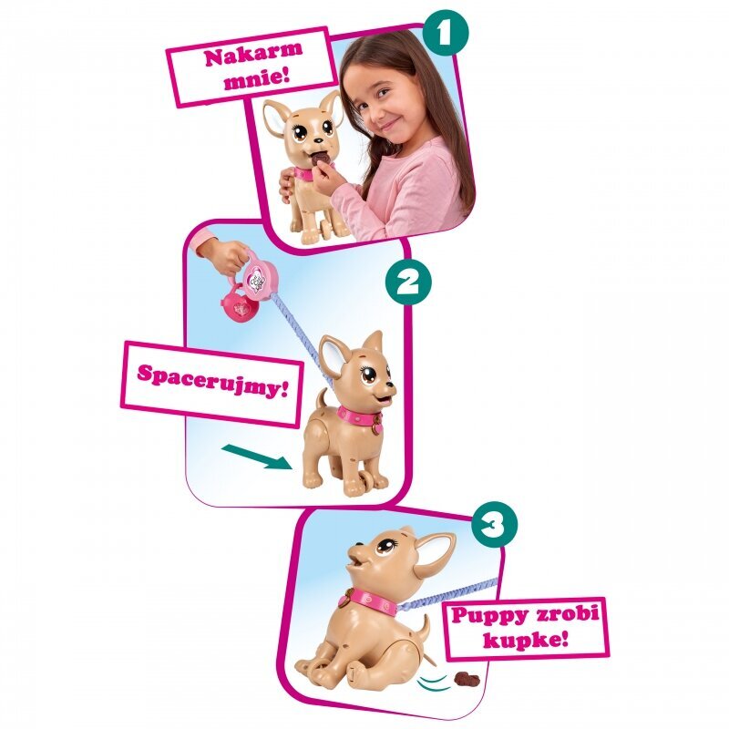 Interaktyvus šuniukas Chi Simba Chi Love, 28 cm kaina ir informacija | Minkšti (pliušiniai) žaislai | pigu.lt
