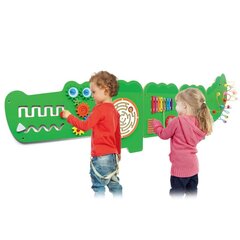 Многофункциональная деревянная настенная подвесная игра - Крокодил 175 см Viga цена и информация | Развивающие игрушки | pigu.lt
