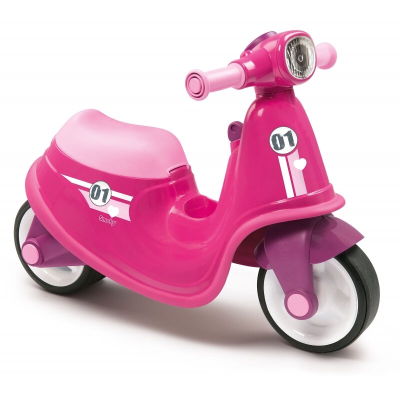 Paspiriamas balansinis motoroleris Smoby, rožinis kaina ir informacija | Balansiniai dviratukai | pigu.lt