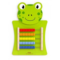 Viga Toys Подвесные игровые счеты - лягушка, зеленый цена и информация | Развивающие игрушки | pigu.lt