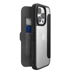 Raptic X-Doria Urban Folio iPhone 14 Pro Flip Black kaina ir informacija | Telefono dėklai | pigu.lt