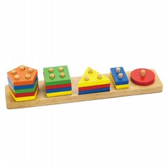 Medinių blokelių rūšiavimo žaidimas Viga kaina ir informacija | Lavinamieji žaislai | pigu.lt