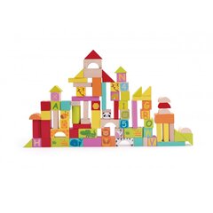 Medinės kaladėlės Classic World, 100 vnt. kaina ir informacija | Žaislai kūdikiams | pigu.lt