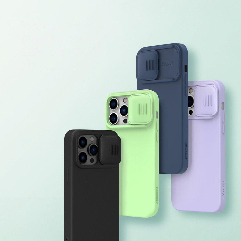 Nillkin CamShield Silky Magnetic Silicone Apple iPhone 14 Pro Max Purple kaina ir informacija | Telefono dėklai | pigu.lt