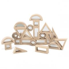 Деревянные зеркальные блоки головоломка 24 штуки "VIGA" цена и информация | Игрушки для малышей | pigu.lt