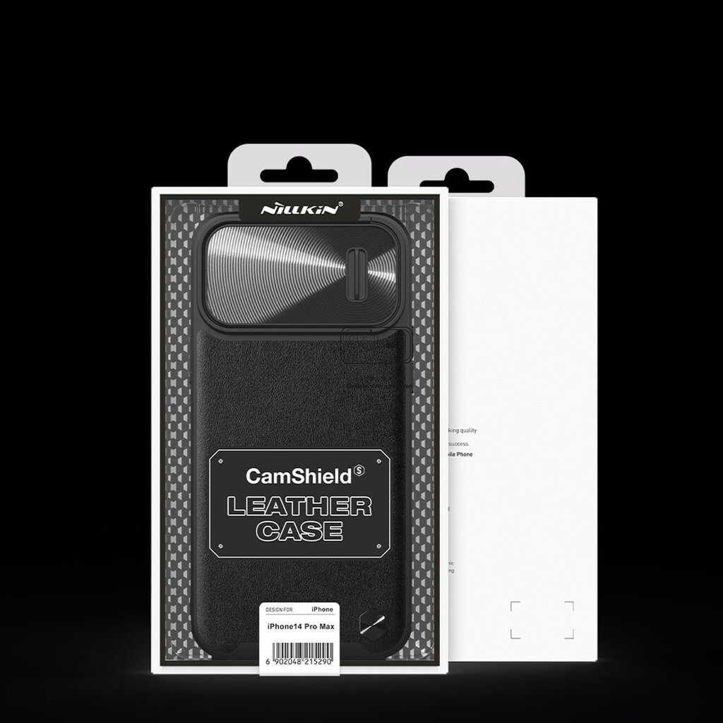 Nillkin CamShield Leather S iPhone 14 Pro Max 6.7 2022 Black цена и информация | Telefono dėklai | pigu.lt