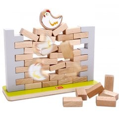 Деревянная настольная игра - Падающая курица Классический мир цена и информация | Развивающие игрушки | pigu.lt