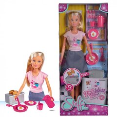 Кукла Simba Steffi Love Breakfast, 14 шт. цена и информация | Игрушки для девочек | pigu.lt