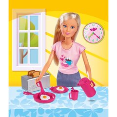 Lėlė gamina pusryčius, Simba Steffi Love, 14 vnt. kaina ir informacija | Žaislai mergaitėms | pigu.lt