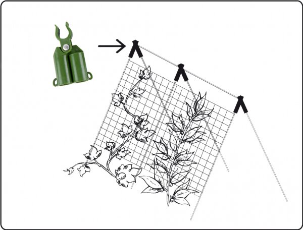 Jungtis sodo kuoliams 8 mm, 4 vnt. kaina ir informacija | Sodo įrankiai | pigu.lt