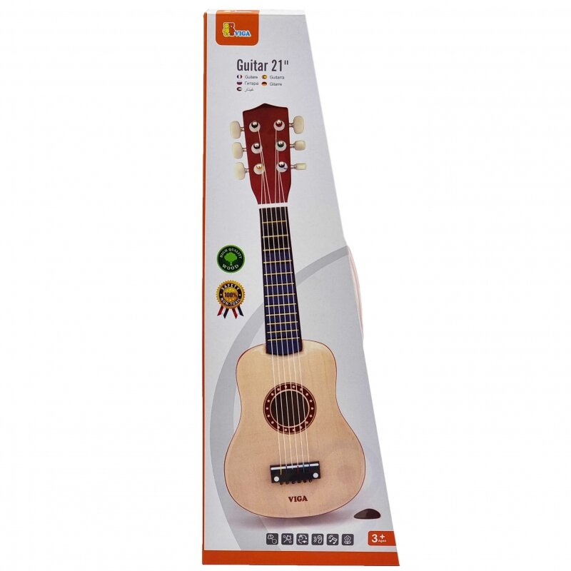 Medinė gitara vaikams Viga kaina ir informacija | Lavinamieji žaislai | pigu.lt