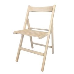 Складной стул Бежевый древесина бука (79 x 42,5 x 47,5 cm) цена и информация |  Садовые стулья, кресла, пуфы | pigu.lt