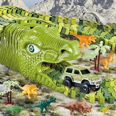 Огромный парк динозавров с треком и аксессуарами цена и информация | Игрушки для мальчиков | pigu.lt