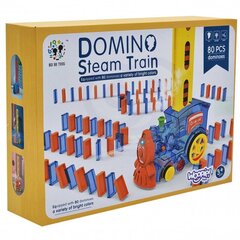 Domino kaladėlių traukinukas Woopie, 80 vnt. kaina ir informacija | Konstruktoriai ir kaladėlės | pigu.lt