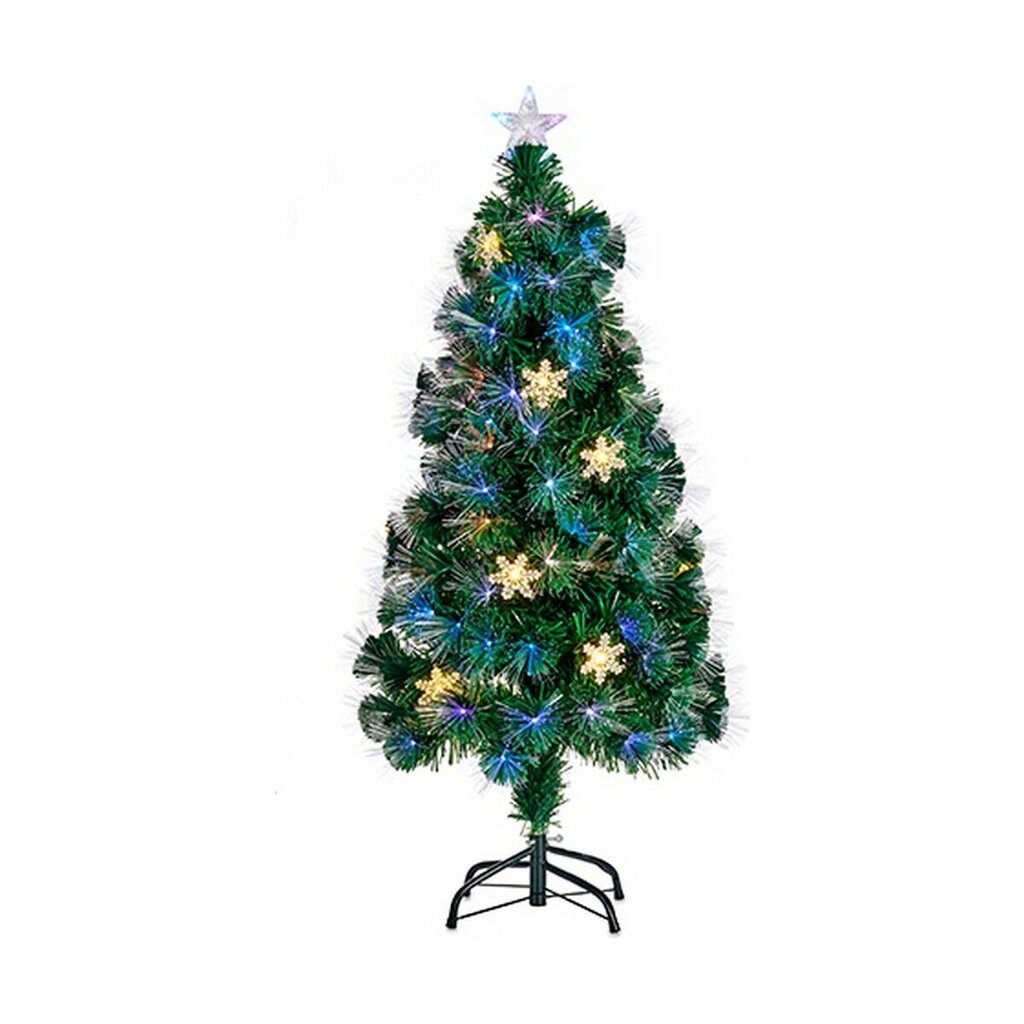Kalėdinė eglutė su žvaigžde LED Žalia (80 x 80 x 180 cm) kaina ir informacija | Eglutės, vainikai, stovai | pigu.lt