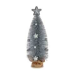 Kalėdinė eglutė su žvaigžde Sidabras (13 x 41 x 13 cm) kaina ir informacija | Eglutės, vainikai, stovai | pigu.lt