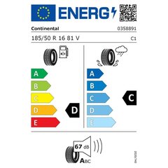 Automobilio padanga Continental CONTIPREMIUMCONTACT 185/50VR16 kaina ir informacija | Vasarinės padangos | pigu.lt