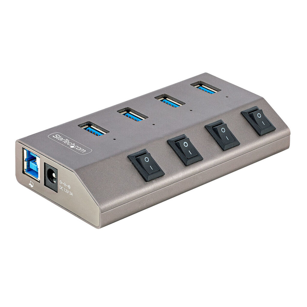 Startech 5G4AIBS-USB-HUB-EU kaina ir informacija | Adapteriai, USB šakotuvai | pigu.lt