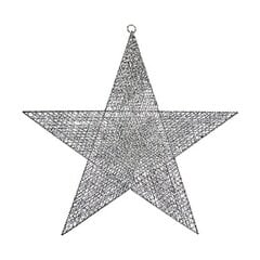 Новогоднее украшение Серебристый Звезда Металл (50 x 51,5 x 0,5 cm) цена и информация | Рождественские украшения | pigu.lt