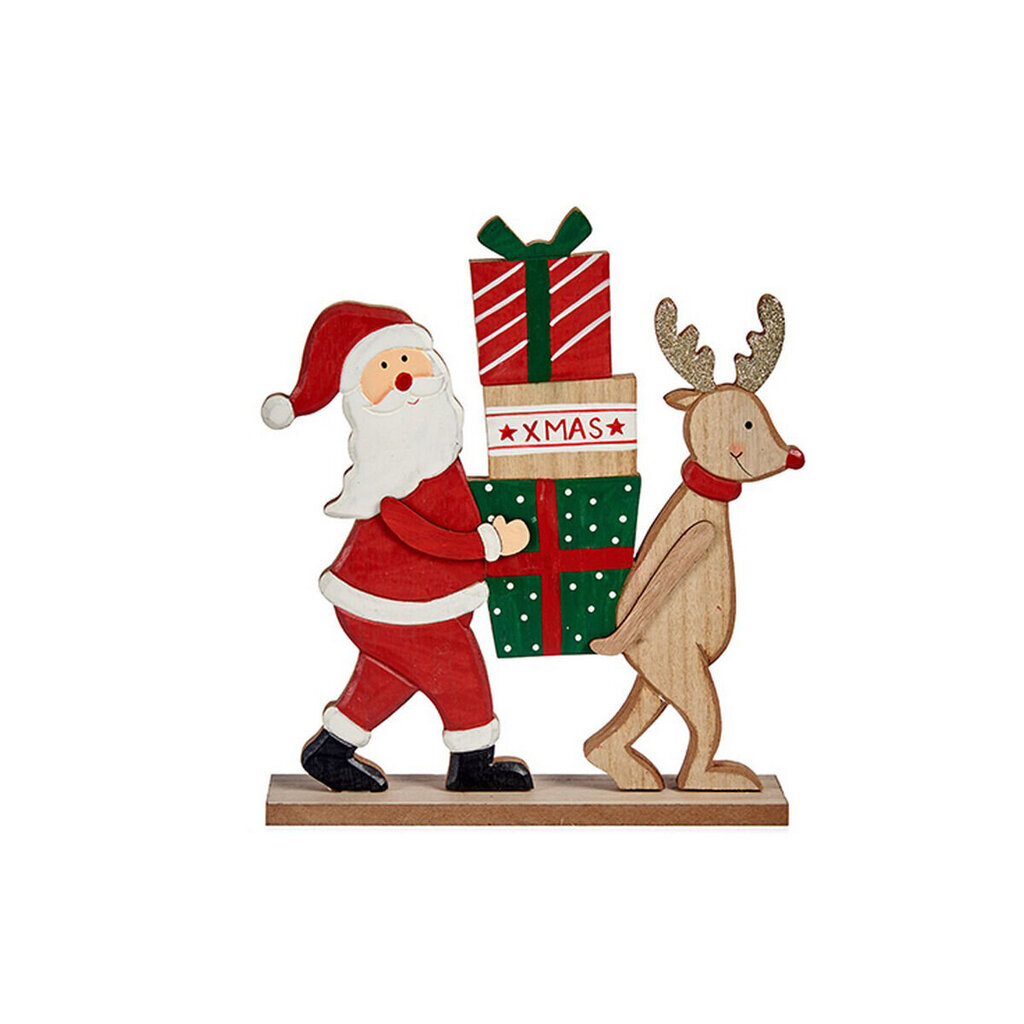 Dekoratyvinė figūrėlė Kalėdų Senelis, Šiaurės elnias (5 x 26 x 22 cm) цена и информация | Kalėdinės dekoracijos | pigu.lt