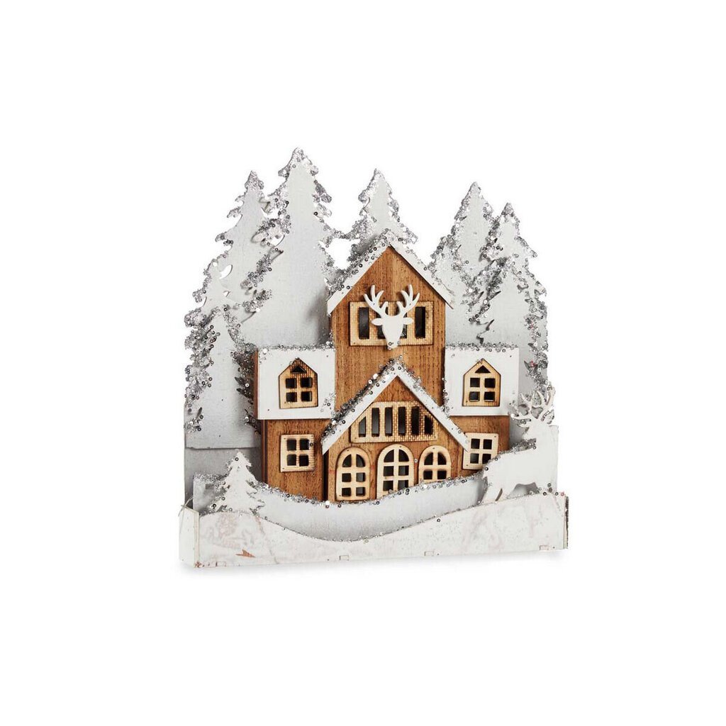 Dekoratyvinė figūrėlė Kaimas, Šviečianti (44 x 43 x 6 cm) kaina ir informacija | Kalėdinės dekoracijos | pigu.lt