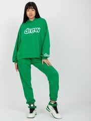 зеленый спортивный костюм-двойка с надписями цена и информация | Женские костюмы | pigu.lt