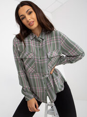 Marškiniai moterims 307129, žali kaina ir informacija | Palaidinės, marškiniai moterims | pigu.lt