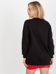 Женский черный свитшот без капюшона цена и информация | Свитера женские | pigu.lt