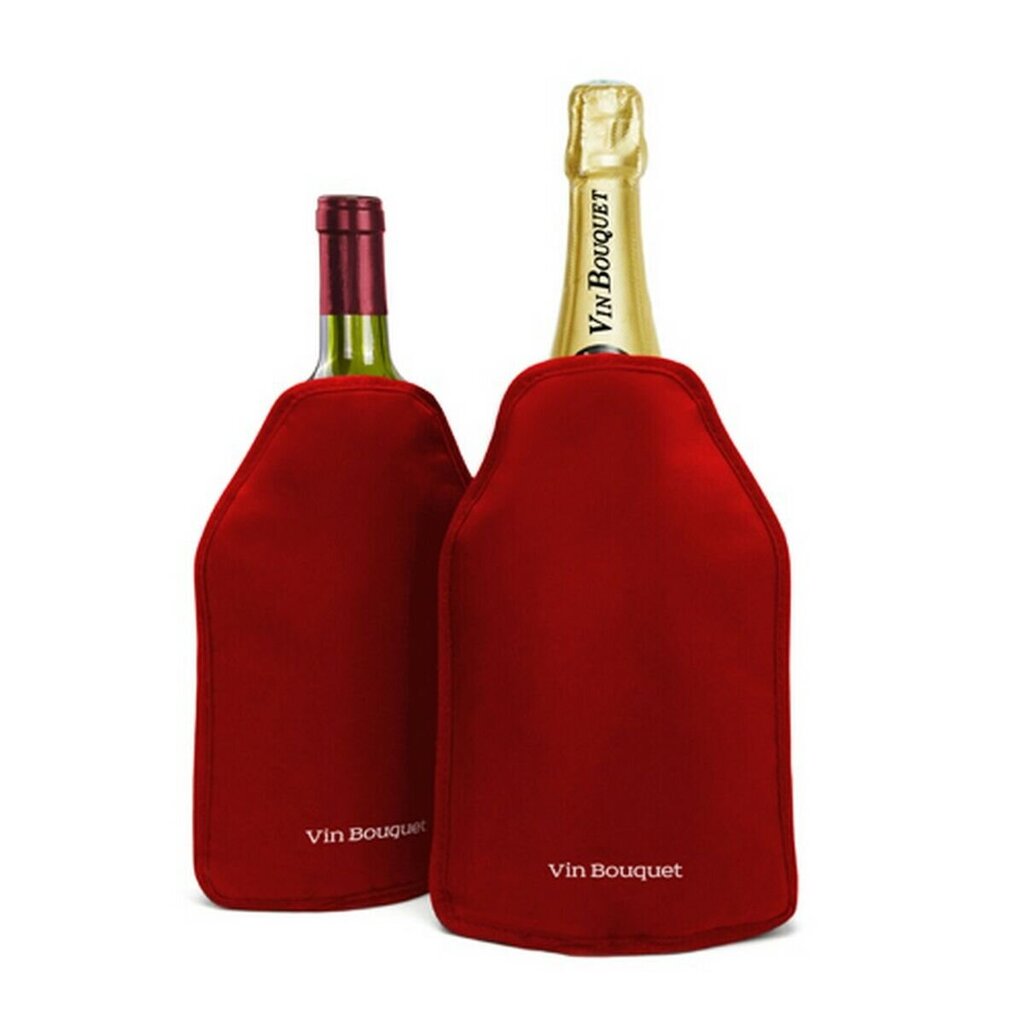 Vin Bouquet butelio šaldymo dėklas, raudonas kaina ir informacija | Virtuvės įrankiai | pigu.lt