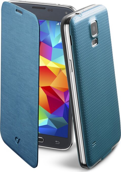 Mobilusis Samsung Galaxy S5 dėklas, Flip Book, mėlynas kaina ir informacija | Telefono dėklai | pigu.lt