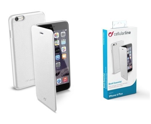 Apple iPhone 6 Plus cover BOOK ESSEN by Cellular white kaina ir informacija | Telefono dėklai | pigu.lt