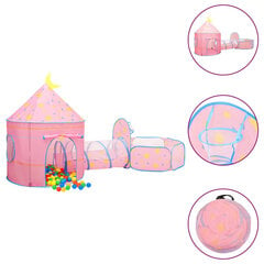 Žaidimų palapinė su 250 kamuoliukų, rožinė, 301x120x128cm kaina ir informacija | Vaikų žaidimų nameliai | pigu.lt