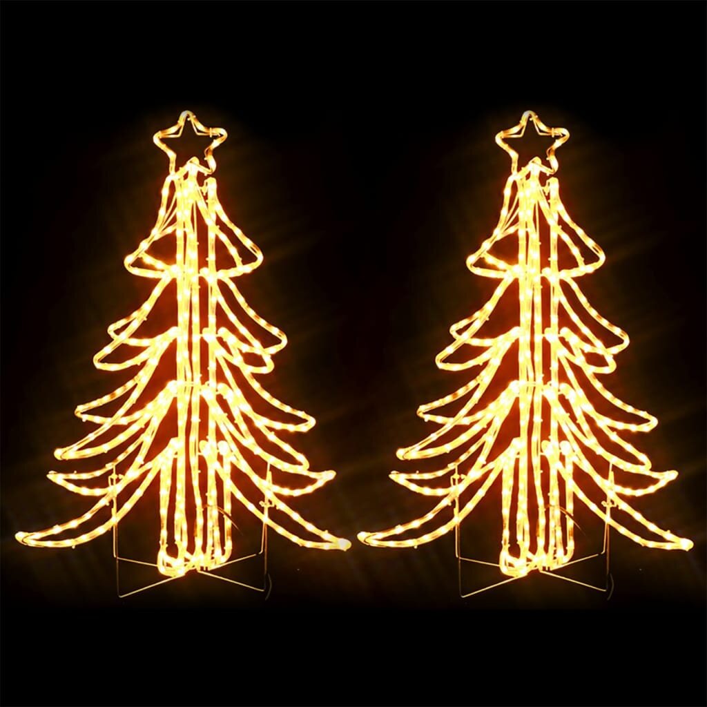 Kalėdinės dekoracijos LED kalėdų eglutės, 2vnt., 87x87x93cm kaina ir informacija | Kalėdinės dekoracijos | pigu.lt