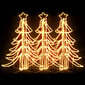 Kalėdinės dekoracijos LED kalėdų eglutės, 3vnt., 87x87x93cm kaina ir informacija | Kalėdinės dekoracijos | pigu.lt