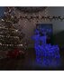 Kalėdų dekoracijos elniai, 2vnt., 60x16x100cm, akrilas kaina ir informacija | Kalėdinės dekoracijos | pigu.lt