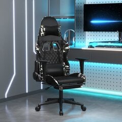 Masažinė žaidimų kėdė, Dirbtinė oda, juoda/kamufliažinė spalva kaina ir informacija | Biuro kėdės | pigu.lt
