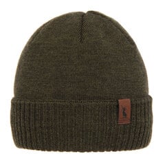 Мужская шапка Need 4You, зеленая, мериносовая шерсть цена и информация | Мужские шарфы, шапки, перчатки | pigu.lt