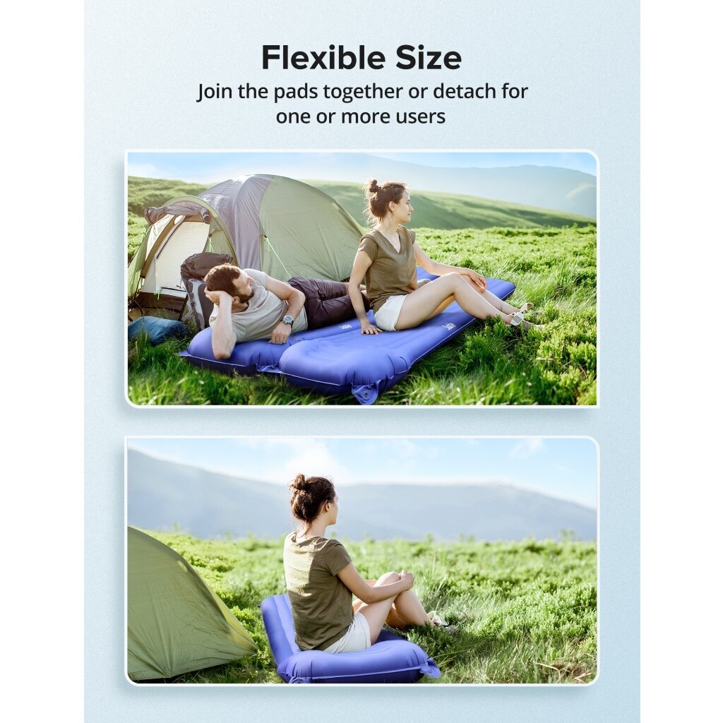 Pripučiamas miegojimo kilimėlis-čiužinys Queen size Sable SA-HF069 kaina ir informacija | Pripučiami čiužiniai ir baldai | pigu.lt