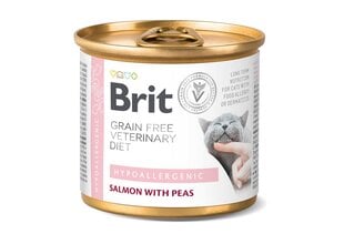 Brit Veterinary Diet Hypoallergenic su lašiša ir žirniais, 200 g kaina ir informacija | Sausas maistas katėms | pigu.lt