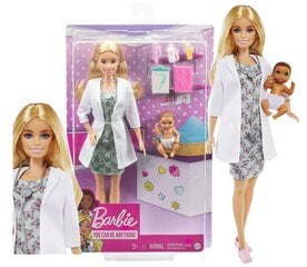 Lėlė Barbie gydytoja, GYK01 kaina ir informacija | Barbie Vaikams ir kūdikiams | pigu.lt