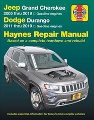 Jeep Grand Cherokee 2005 Thru 2019 and Dodge Durango 2011 Thru 2019 Haynes Repair Manual: Based on Complete Teardown and Rebuild 2nd ed. kaina ir informacija | Kelionių vadovai, aprašymai | pigu.lt