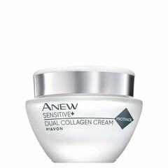 Veido kremas Avon Anew Sensitive+ Dual Collagen Cream, 50 ml kaina ir informacija | Veido kremai | pigu.lt