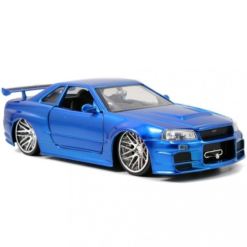 Automobilis Greiti ir įsiutę Briano Nissan Skyline GT-R 1:24 kaina ir informacija | Žaislai berniukams | pigu.lt