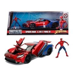 Automobilis Marvel Spiderman Car Ford GT 1:24 2017 m цена и информация | Игрушки для мальчиков | pigu.lt